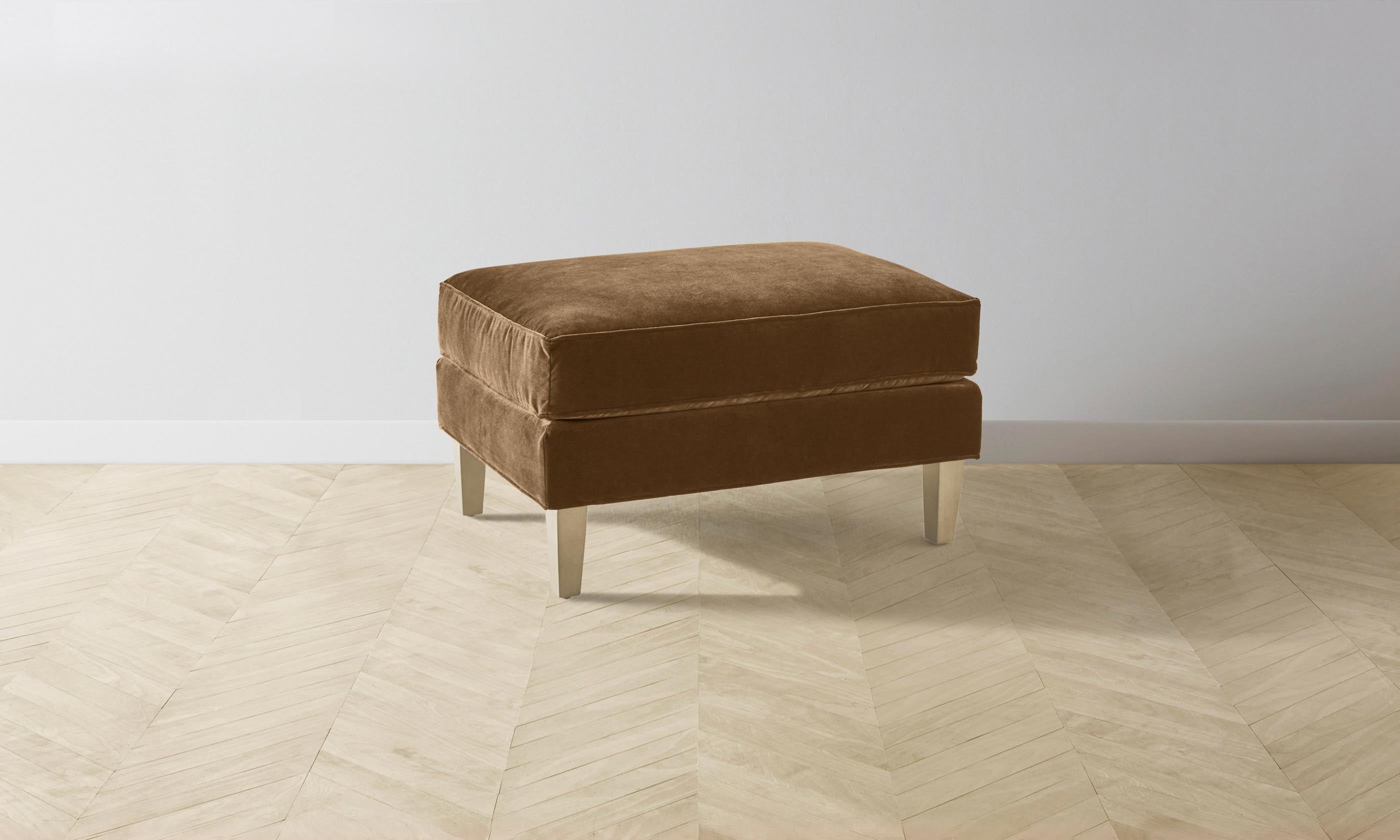 Crosby Ottoman - Performance Velvet Cider Upholstered Storage Bench | Modern Living Room, Bedroom & Entryway Furniture for Home Decor