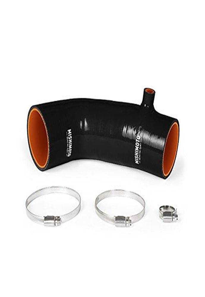 Mishimoto MMHOSE-CIV-12SIIHBK Black Silicone Induction Hose for 2012-2015 Honda Civic Si - High-Performance Air Intake Upgrade for Street Racing & Engine Tuning
