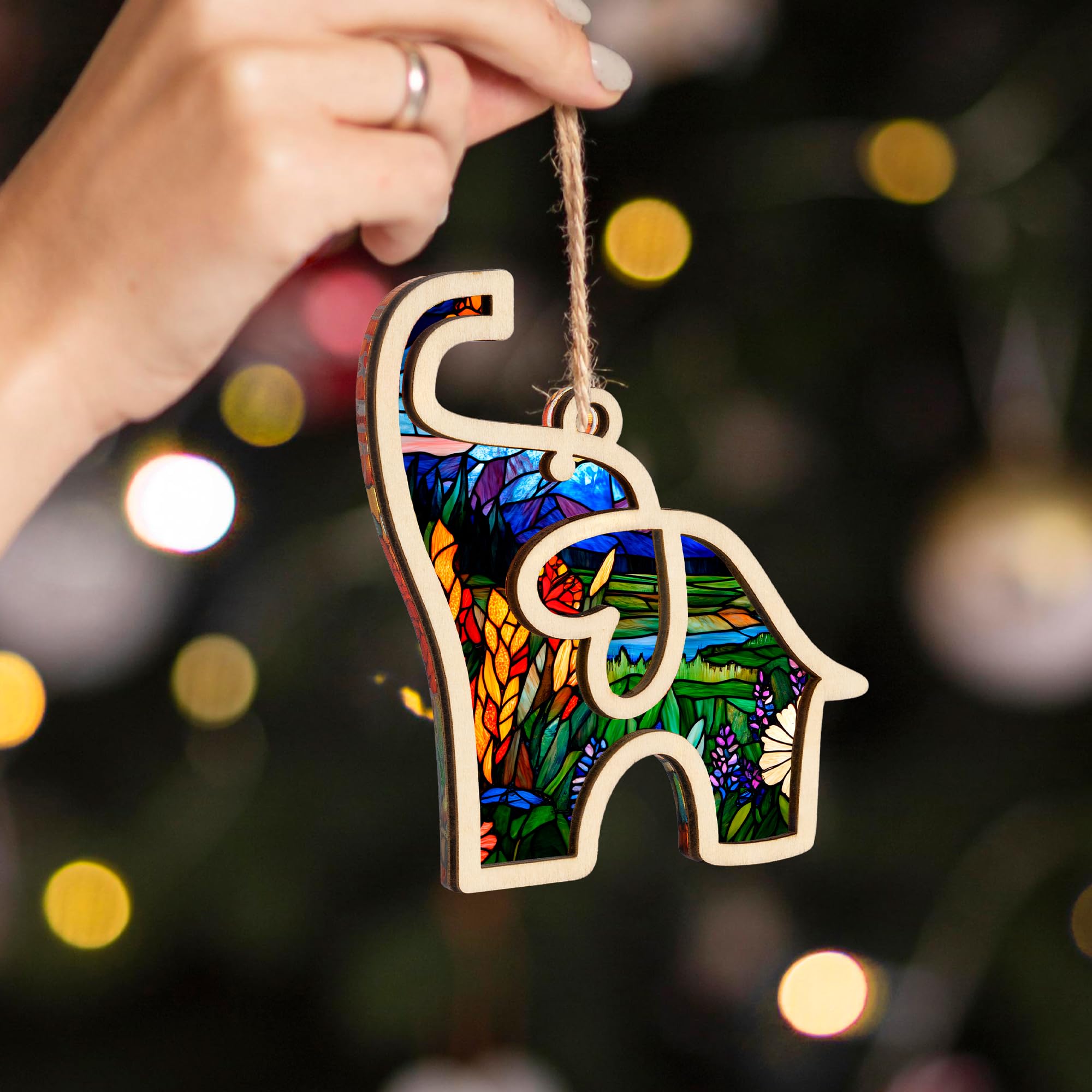 Friendship Elephant Easter Ornament with Story Card - Sisterhood Gifts for Women, Best Friend & Sister Easter Basket Stuffers - Unique Bond Decor & Suncatcher - Perfect for Easter Celebrations, Friendship Day & Home Decor