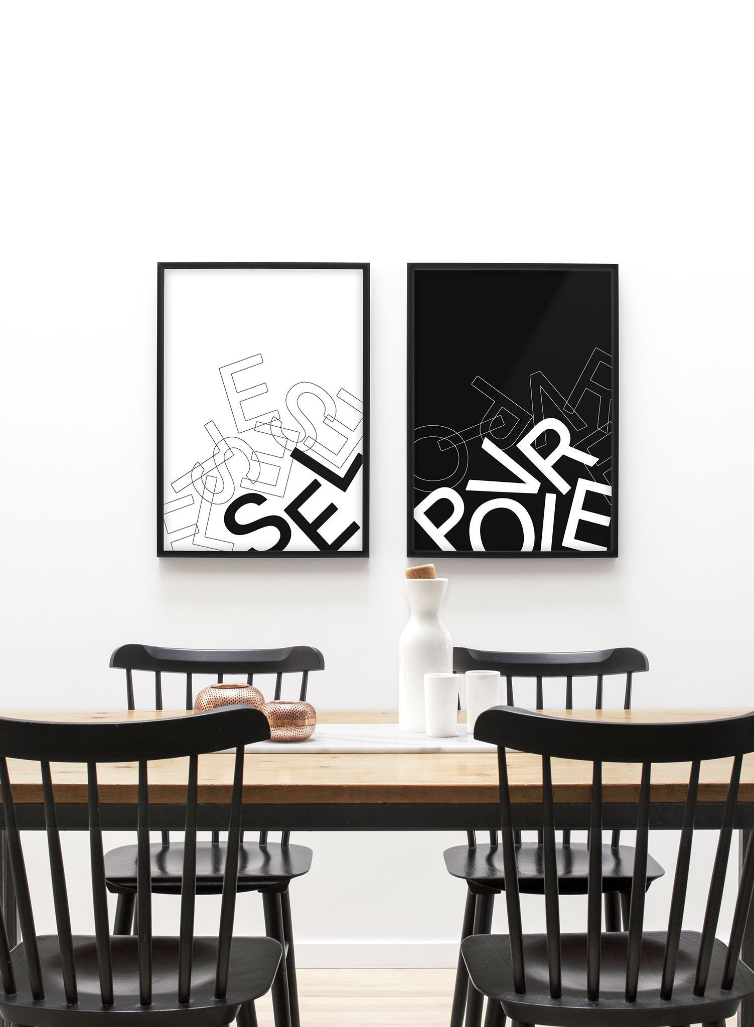 Premium Poivre Poster - Elegant Black & White Wall Art for Home & Office Decor - Perfect for Living Room, Bedroom, or Gift Giving
