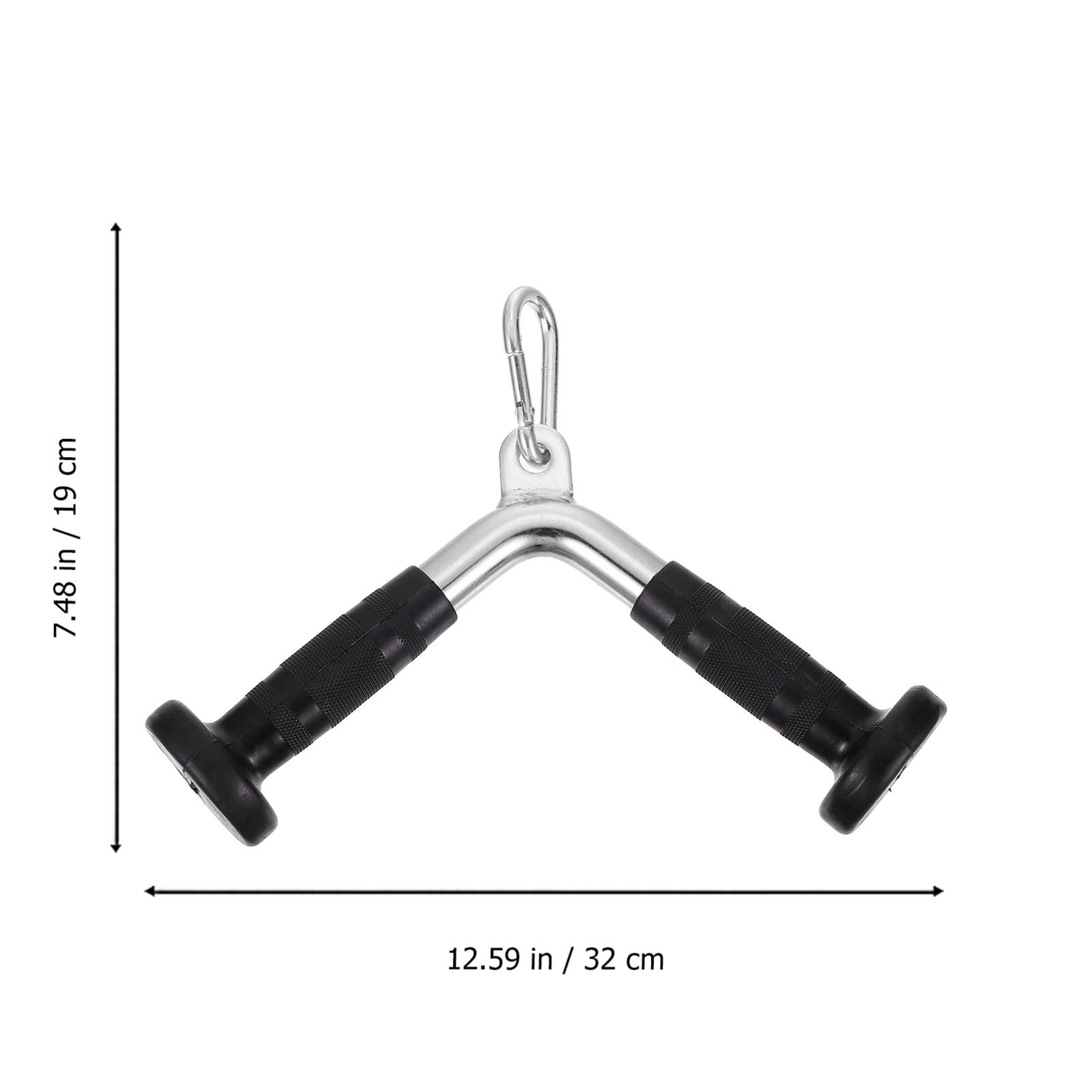 BESPORTBLE 1 Set Fitness Bar with Pulley System - Muscle Tension Bar, Pull Rod Exercise Machine Attachments for Home Gym - Down Handle Grip for Strength Training & Muscle Building | Perfect for CrossFit, Weightlifting & Home Workouts