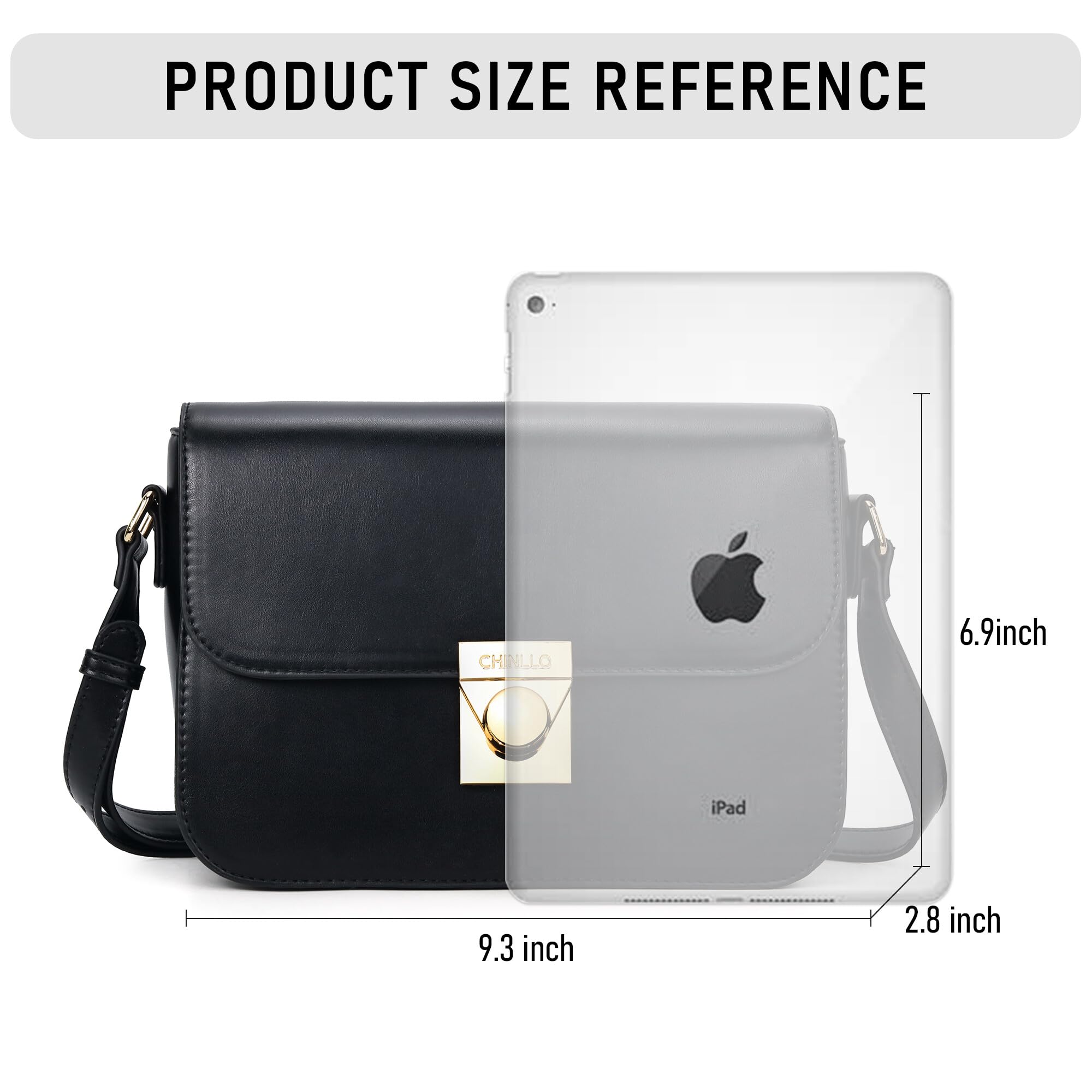 Women's PU Leather Crossbody Bag with Triple Pockets - Stylish Shoulder Satchel Messenger Purse for Daily Use, Work & Evening Events