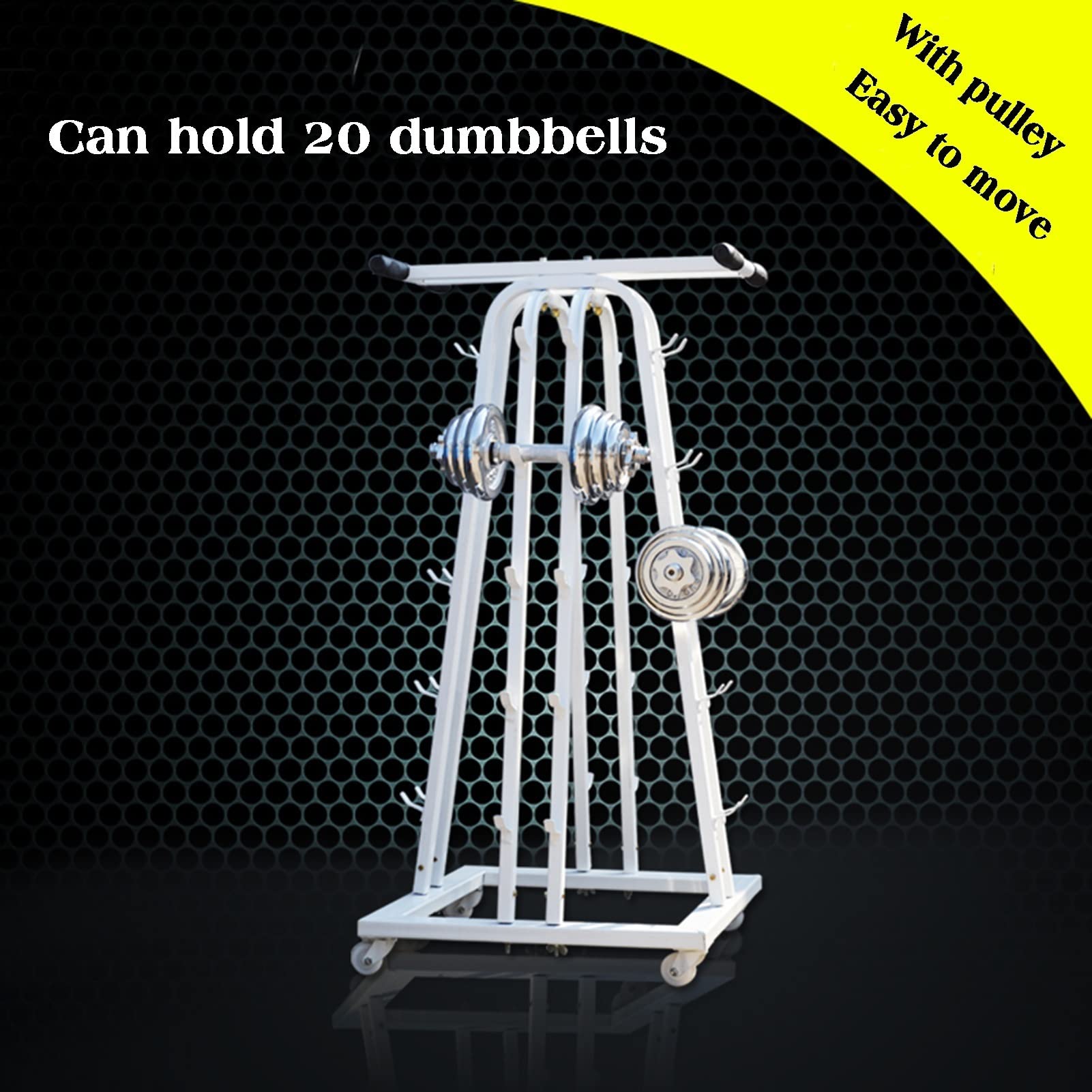 5-Tier Dumbbell Rack Stand for Home Gym - Heavy Duty Weight Storage Organizer for Dumbbells, Weight Plates & Curl Bars | Perfect for Garage, Basement & Home Workout Space