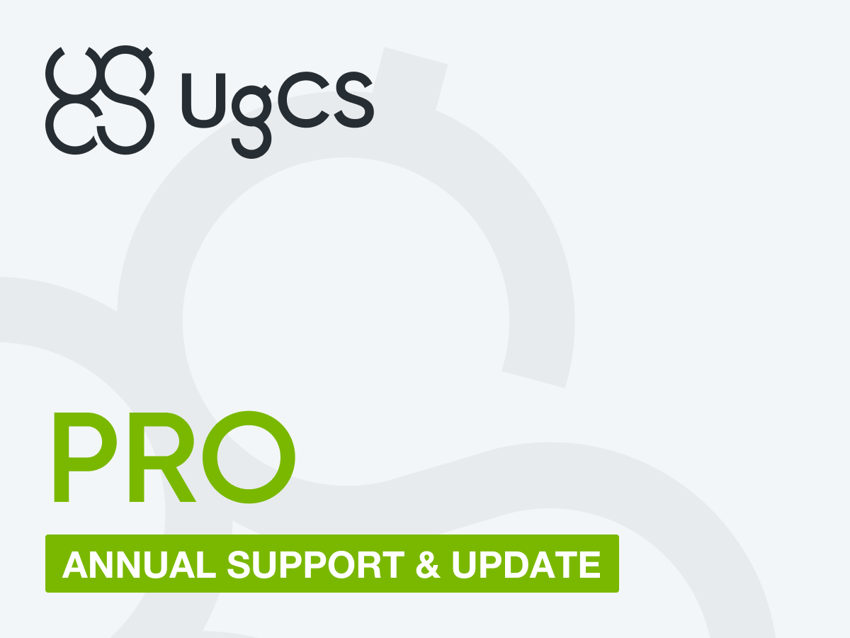 UgCS PRO Annual Support & Updates - Professional Drone Software Maintenance & Upgrades for Mapping, Surveying & Inspection