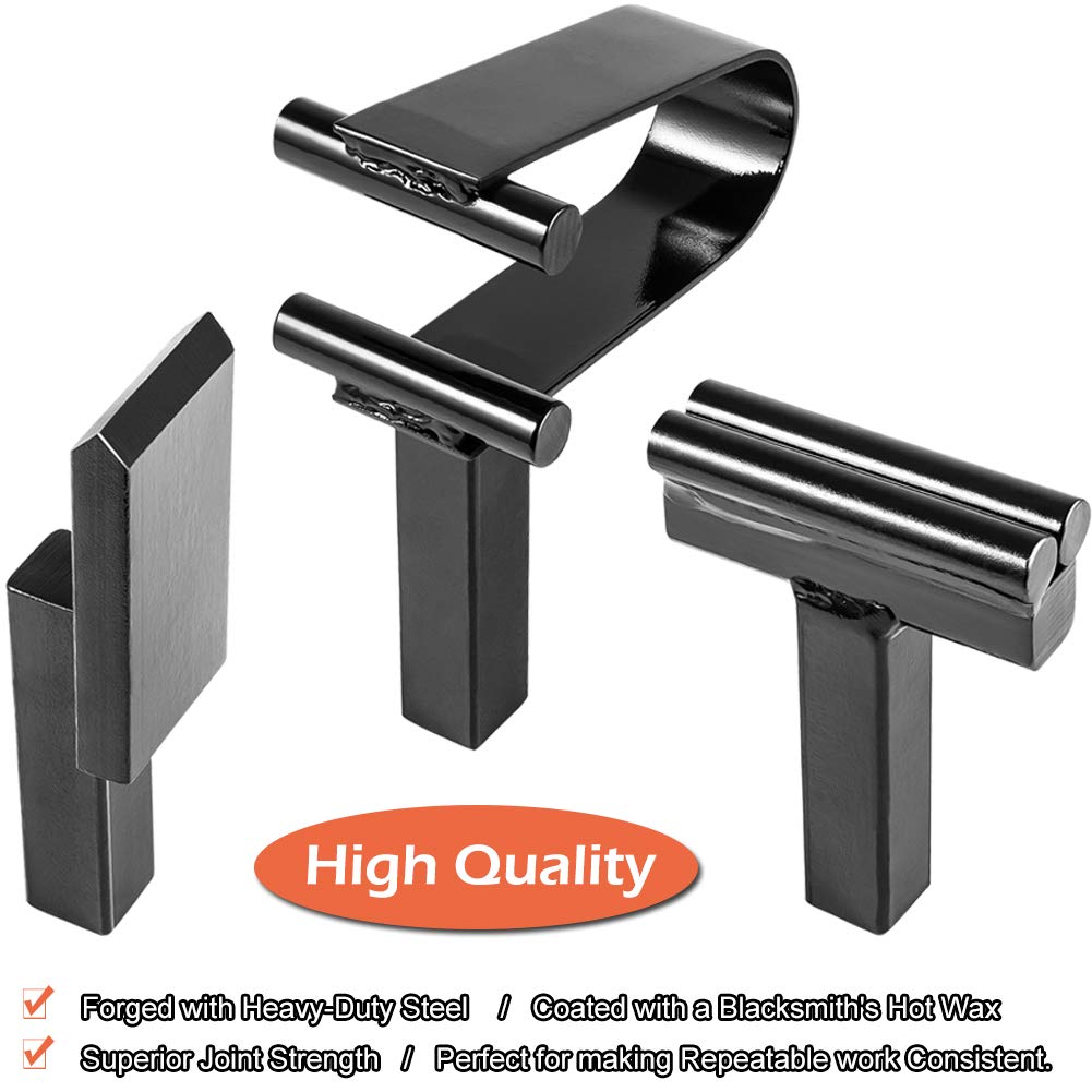 1 Inch Anvil Hardy Tools Set - 3 Piece Blacksmith Forging Kit with Hot Cut, Creasing Stake & Spring Fuller for Metalworking | Perfect for DIY Projects, Knife Making, and Professional Blacksmithing