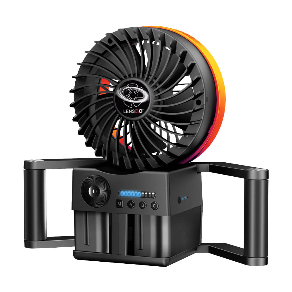 Typhoon 1 Compact Portable Handheld Photography Studio Fan - Professional Wind Machine for Photo Shoots, Video Production & Makeup Styling