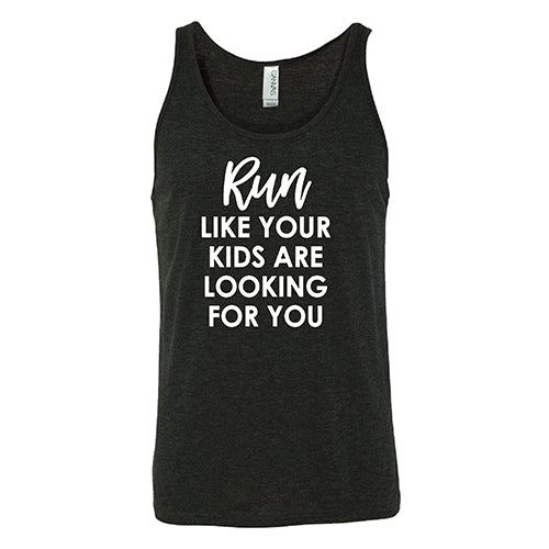 Funny Unisex Running Shirt - Run Like Your Kids Are Looking For You - Perfect for Jogging, Parenting Humor & Casual Wear