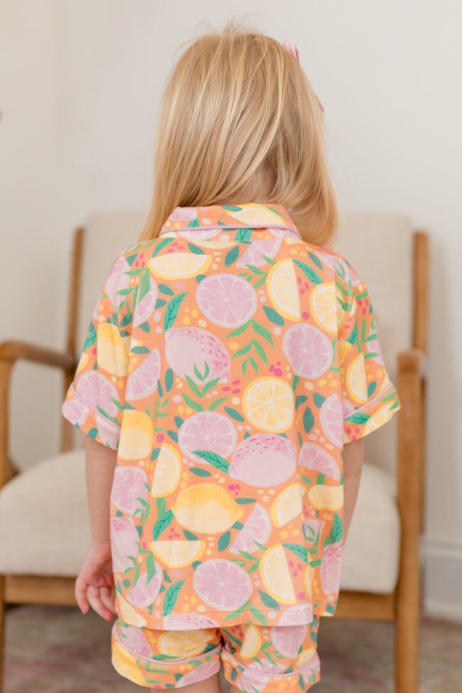 Kids' Pastel 'Squeeze The Day' Matching Outfit Set - Soft & Comfortable Playwear for Toddlers & Children - Perfect for Playdates, School, and Family Outings