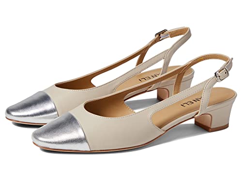 Beige Nappa/Silver Mercury