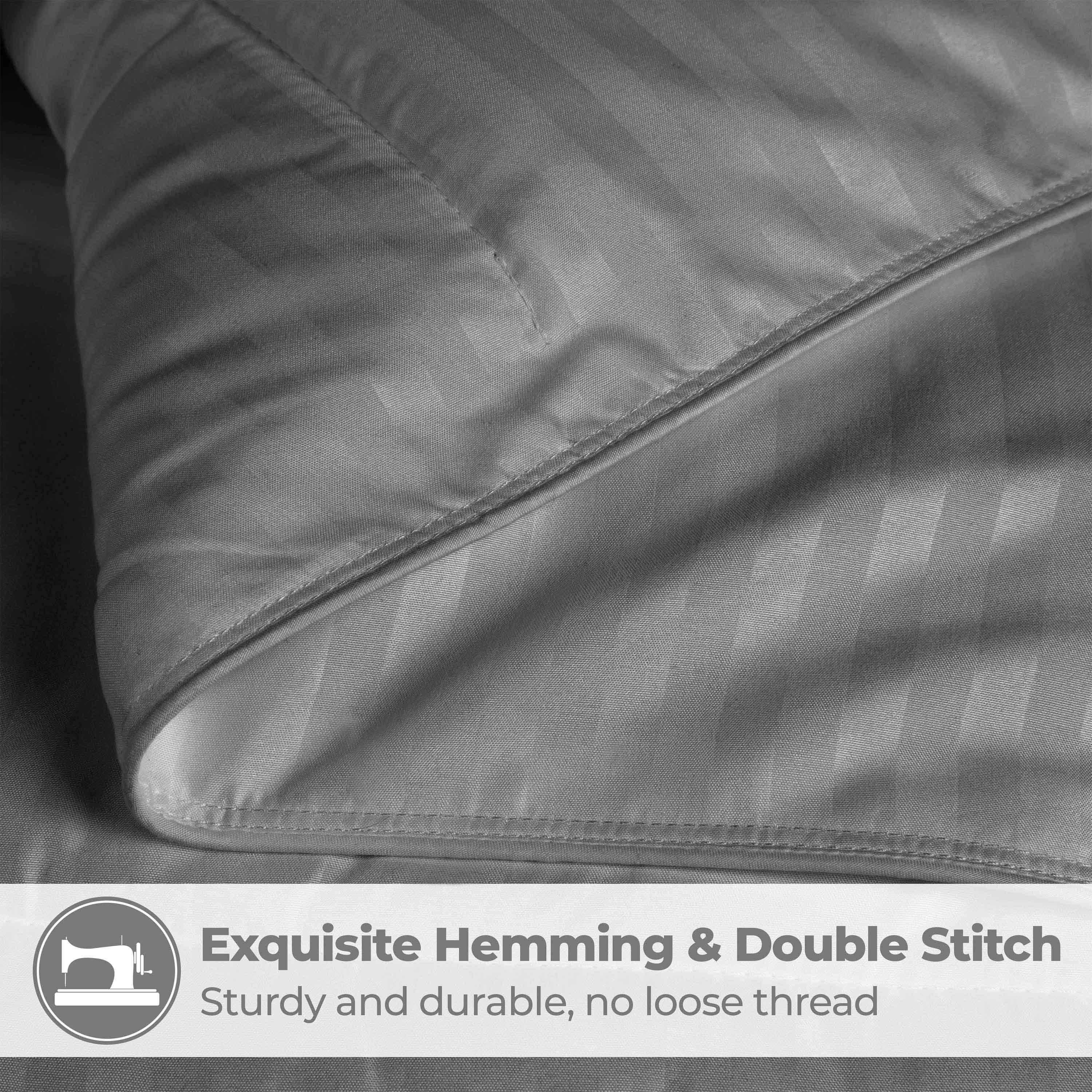 Reversible Striped Down Alternative Comforter - Soft & Lightweight All-Season Bedding for Cozy Sleep - Perfect for Bedrooms, Guest Rooms & Dorm Rooms