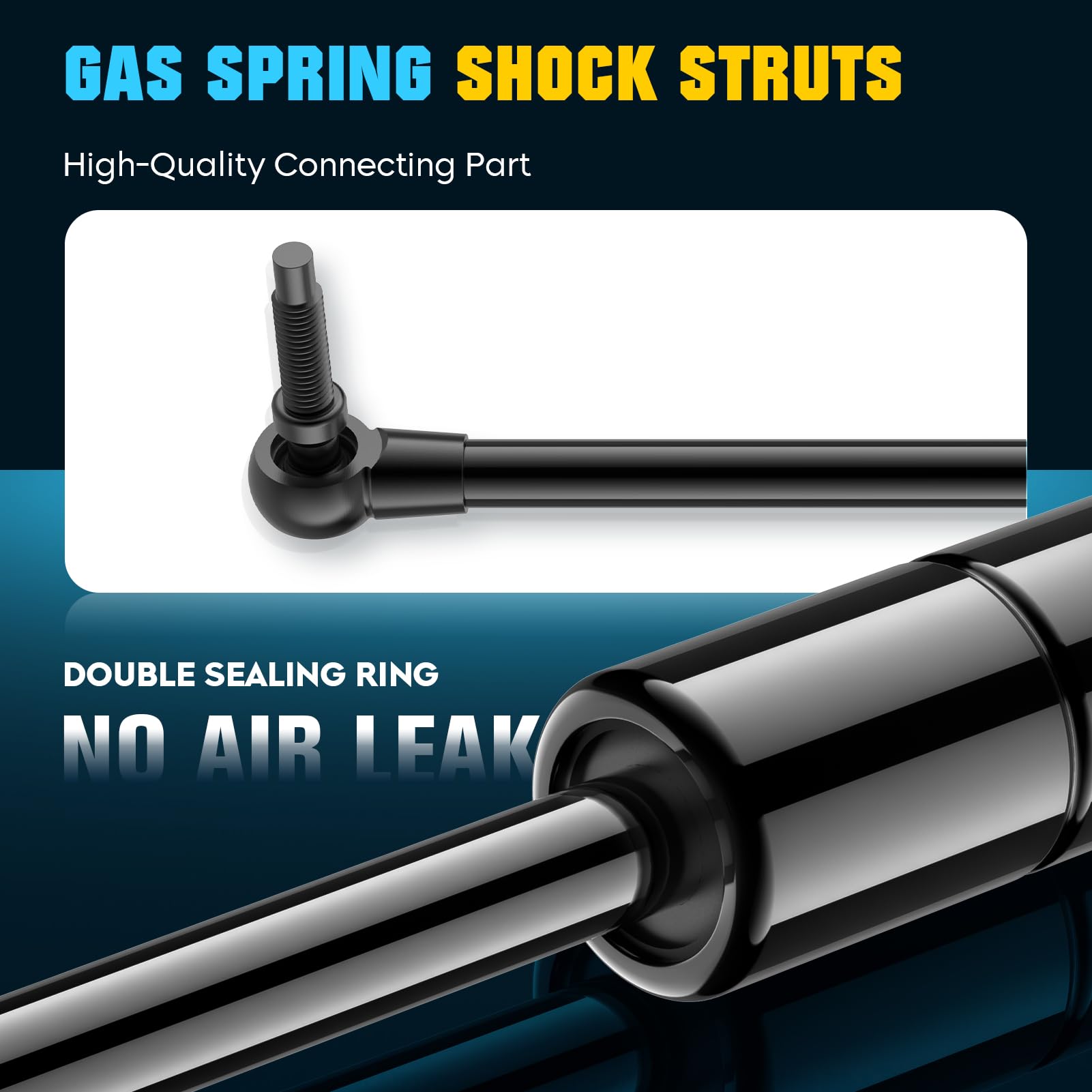 Rear Tailgate Liftgate Charged Lift Supports Struts Shocks 4564 for PT Cruiser 2001-2008 - Pack of 2 - Heavy Duty Gas Spring Replacement for Easy Trunk Access & Vehicle Maintenance