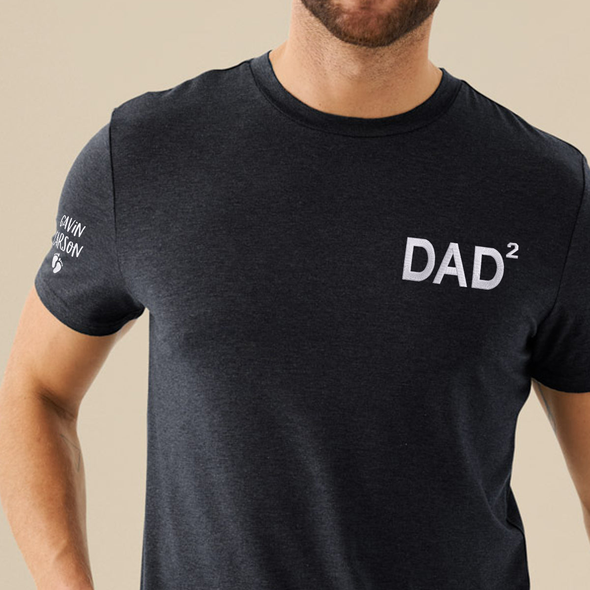 Custom Comfort Color® Embroidered Dad T-Shirt - Soft Vintage Washed Cotton Tee for Fathers Day Gifts, Casual Wear & Family Outings