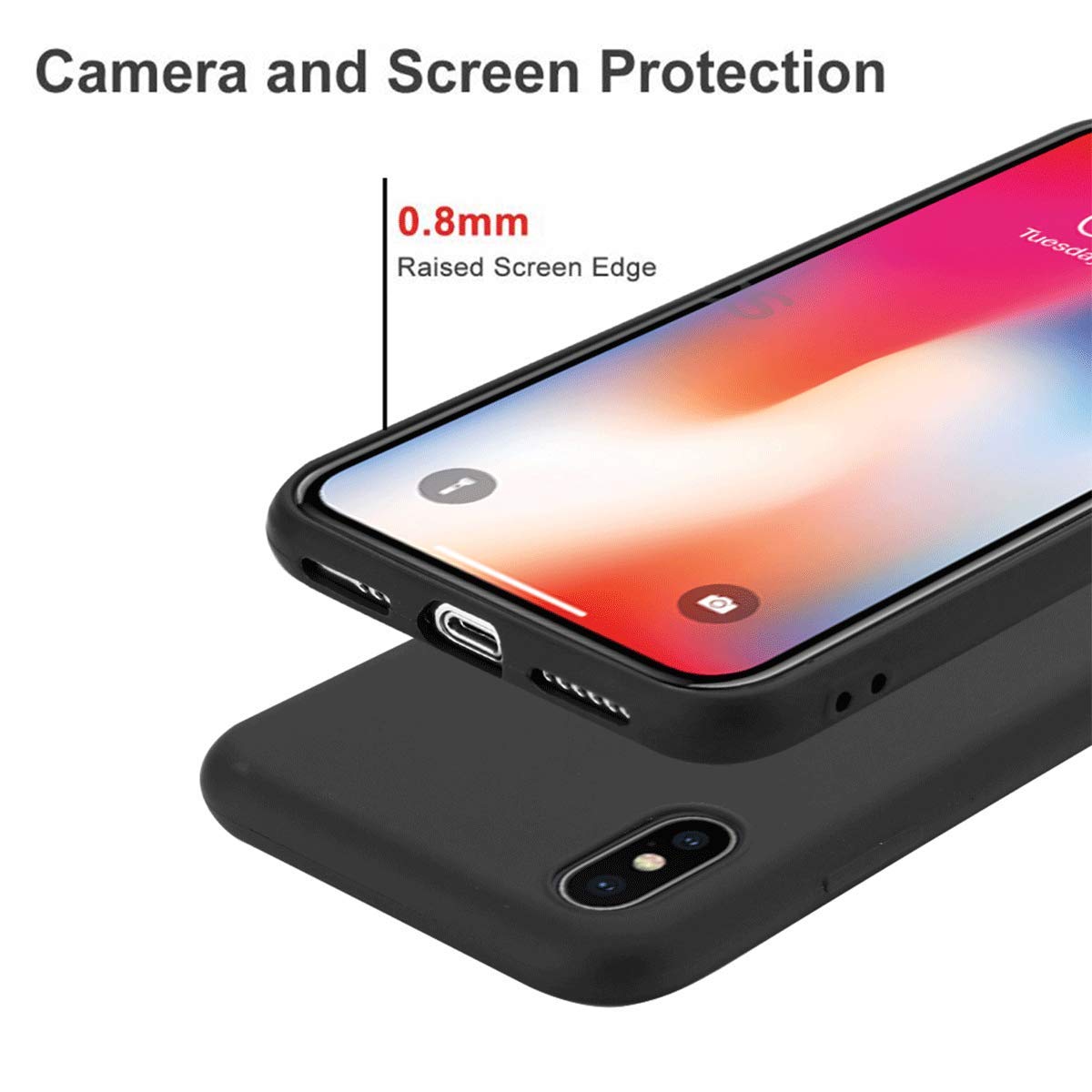 Slim Thin Black TPU Protective Phone Case for Cubot King Kong 7 (6.36 Inch) - Flexible Shockproof Cover with Raised Edges | Perfect for Outdoor Adventures, Work & Daily Use