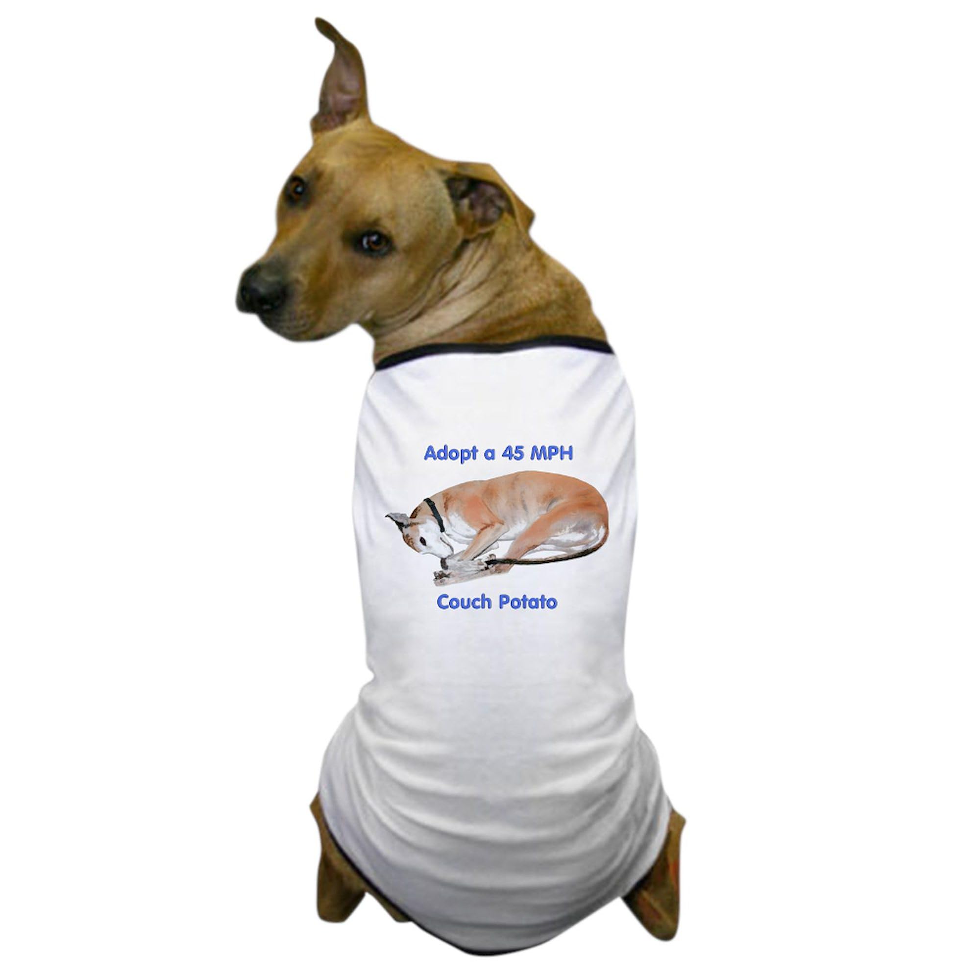 45 MPH Couch Potato Dog T-Shirt - Funny Pet Costume & Apparel for Small Medium Large Dogs - Perfect for Halloween, Parties & Photo Shoots
