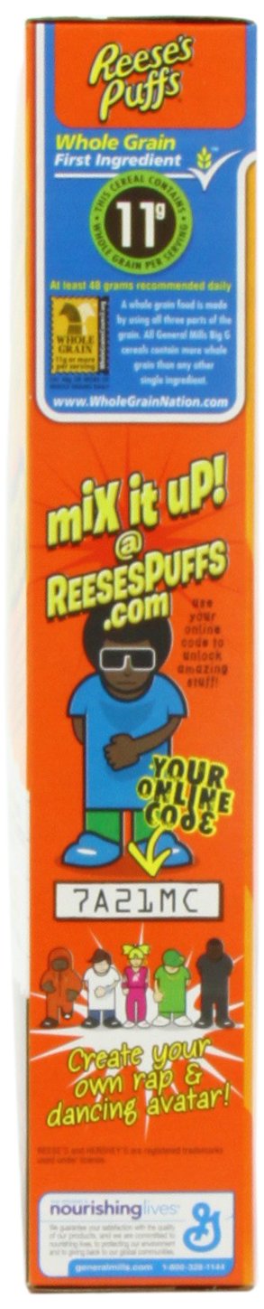 Reese's Puffs Peanut Butter Chocolate Cereal 13oz (368g) - Breakfast Cereal for Kids & Adults, Perfect for Snacking or Milk Pairing