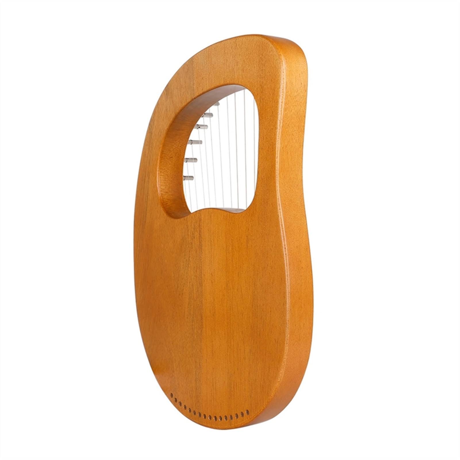 16 String Mahogany Lyre Harp - Handcrafted Musical Instrument with Tuning Wrench | Perfect for Beginners, Meditation, Celtic Music & Home Decor