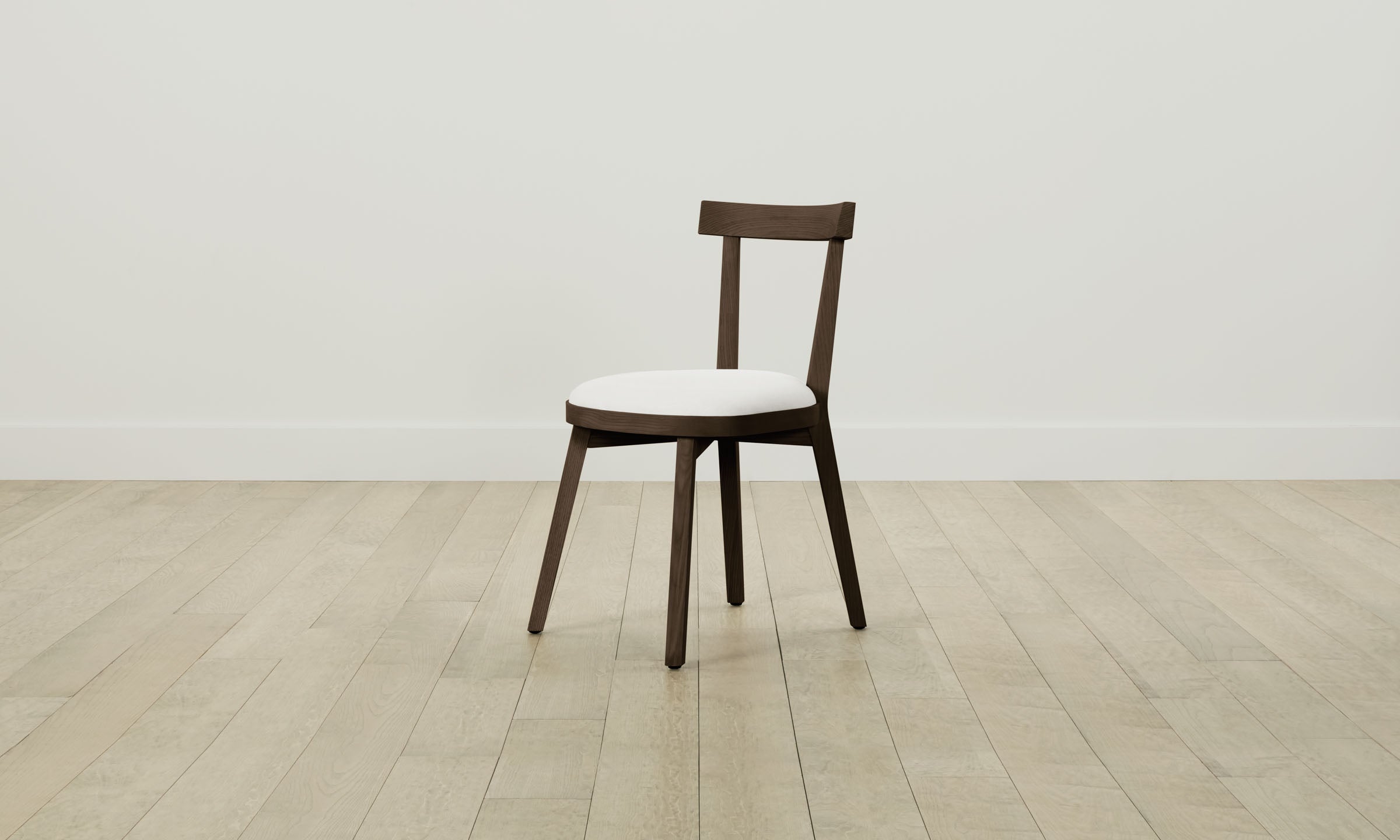 Allen Dining Chair - Italian Brushed Wool Vanilla Upholstered Modern Accent Chair for Dining Room, Kitchen, and Office - Comfortable & Stylish Seating Solution