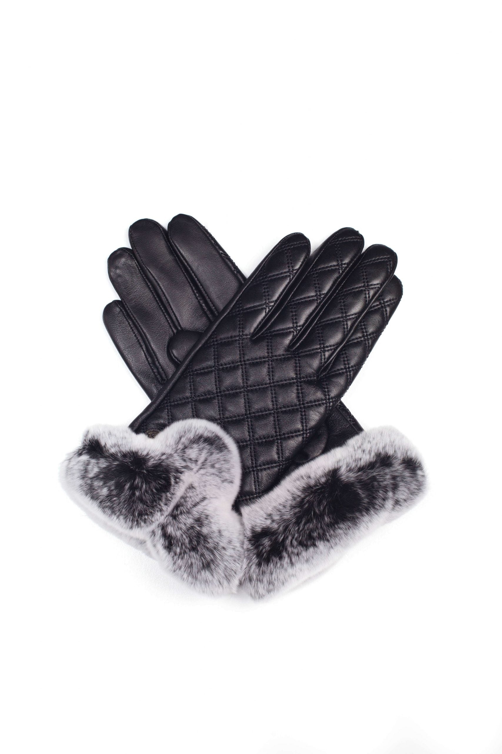 UGG Rabbit Fur Gloves for Women - Soft Winter Gloves with Warm Rabbit Fur Lining - Perfect for Cold Weather, Snow Activities, and Outdoor Adventures