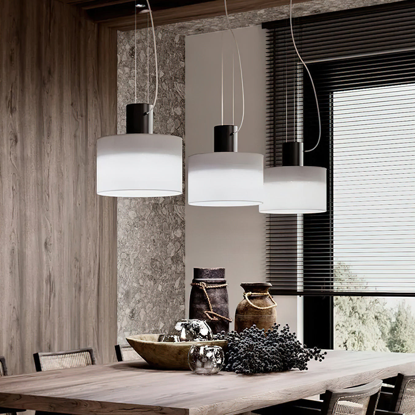 Estiluz Cyls Pendant Light - Modern Hanging Lamp for Kitchen Island, Dining Room & Living Room Lighting