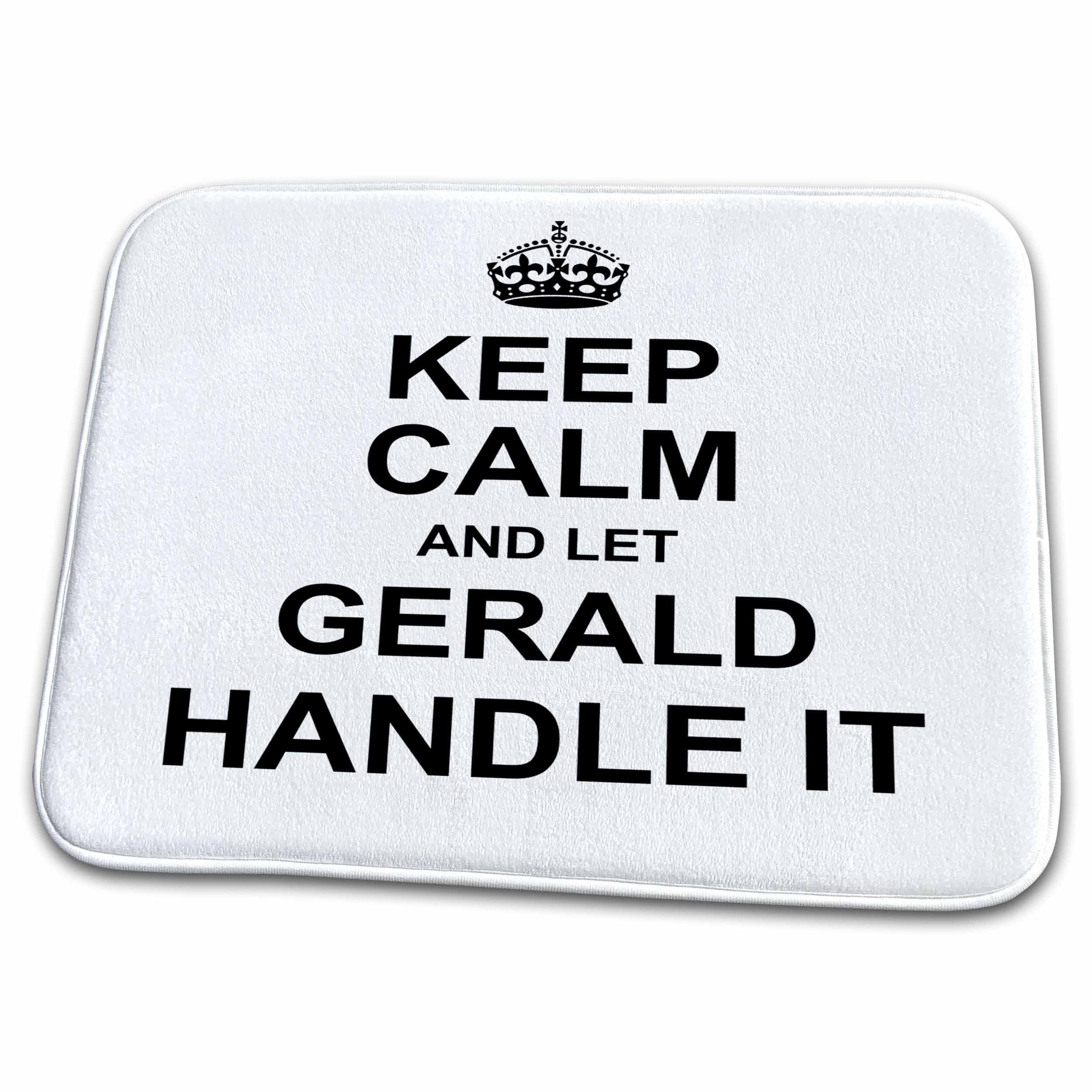 Funny Keep Calm and Let Gerald Handle It Bathroom Rug Mat - 3D Rose Non-Slip Bath Mat for Bathroom, Kitchen & Laundry Room - Perfect Gift for Home Decor (rug-233263-1)
