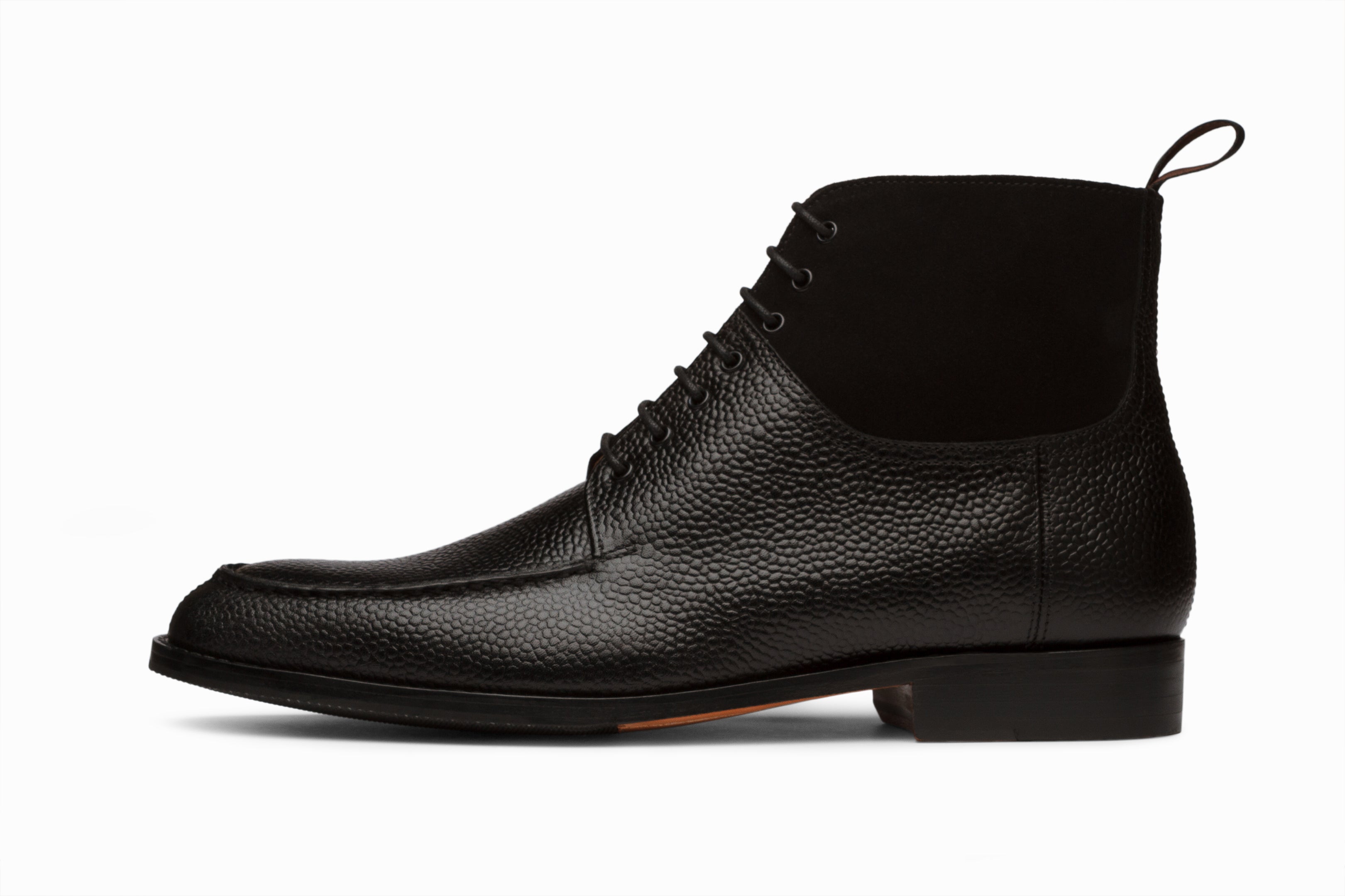 Premium Split Toe Derby Suede Combination Boots for Men - Stylish Black Leather & Suede Dress Shoes for Business Casual & Office Wear