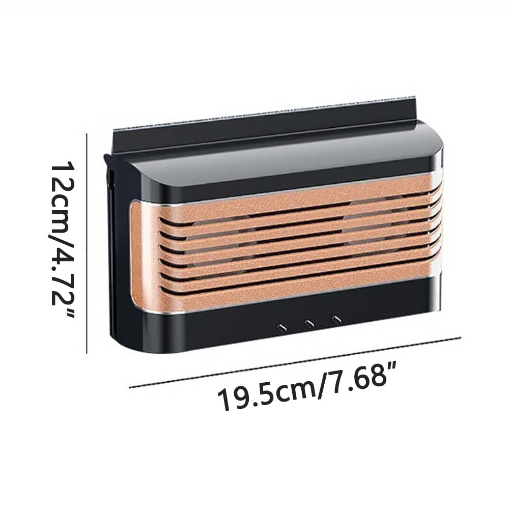 Solar Powered Car Window Exhaust Fan & Air Purifier - Vehicle Ventilation System for Front & Back Seats | Improves Airflow & Reduces Heat in Parked Cars