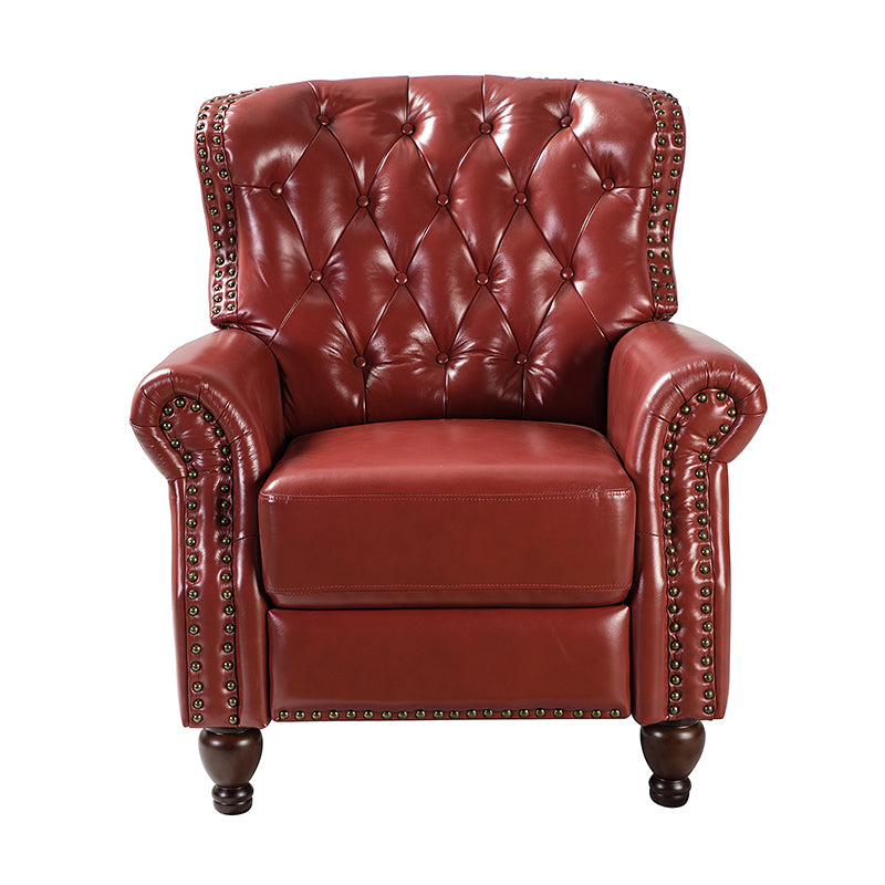 Premium Genuine Leather Oversized Recliner Chair for Living Room - Comfortable Lounge Chair for Home Theater, Reading Nook & Relaxation