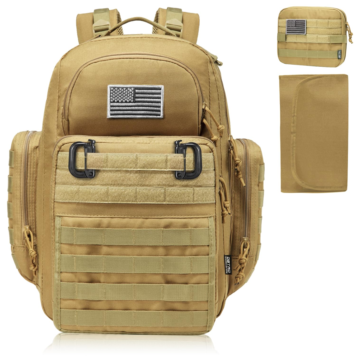 **Tactical Diaper Backpack for Dads - Waterproof Baby Bag with Changing Pad, Insulated Pockets & Stroller Straps | Perfect for Travel, Hiking & Everyday Use**