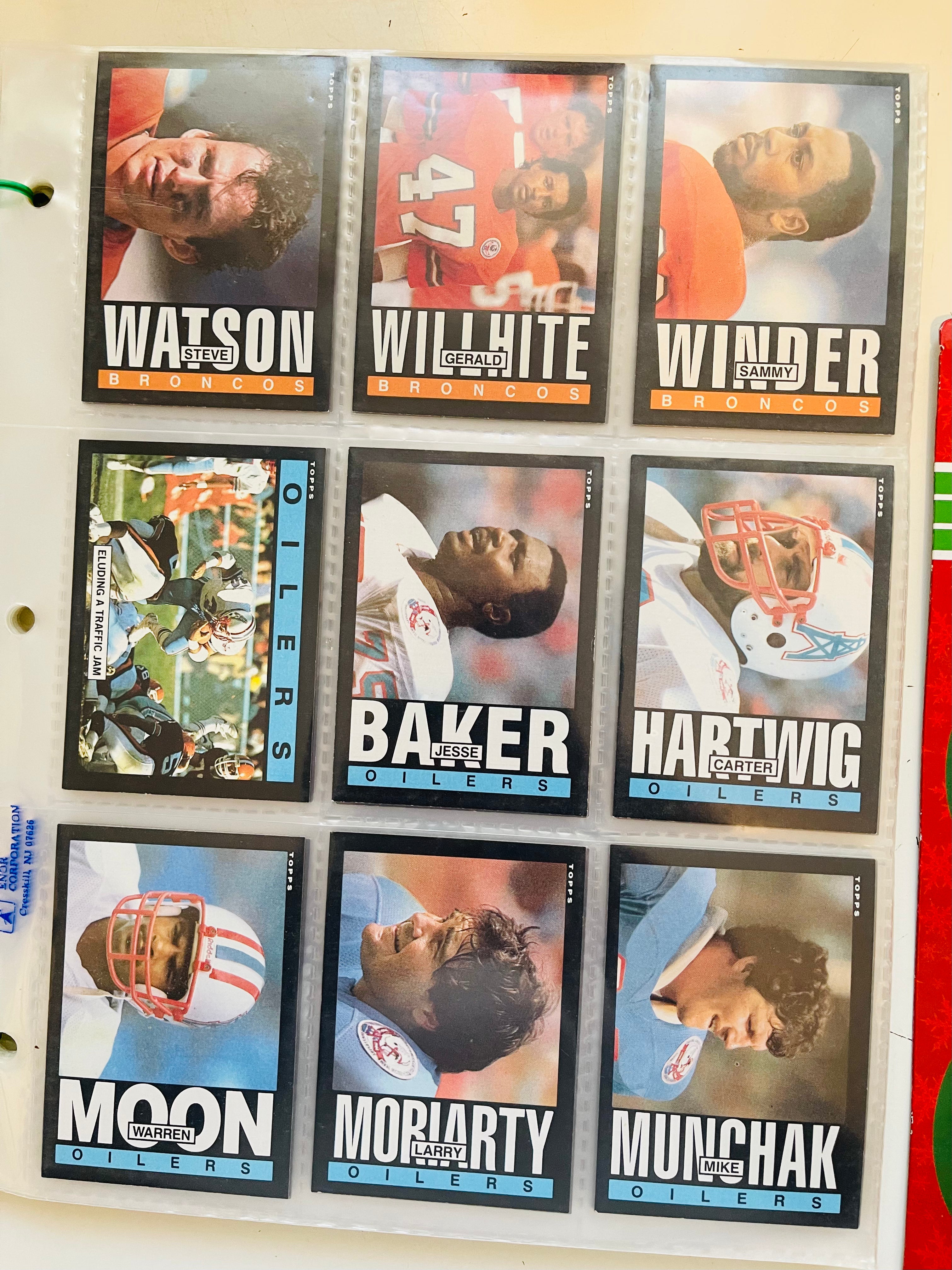 1985 Topps Football Cards Complete Set - PSA Graded Mint Condition - Vintage NFL Trading Cards for Collectors & Sports Memorabilia Enthusiasts - Perfect for Display, Investment, and Gifting