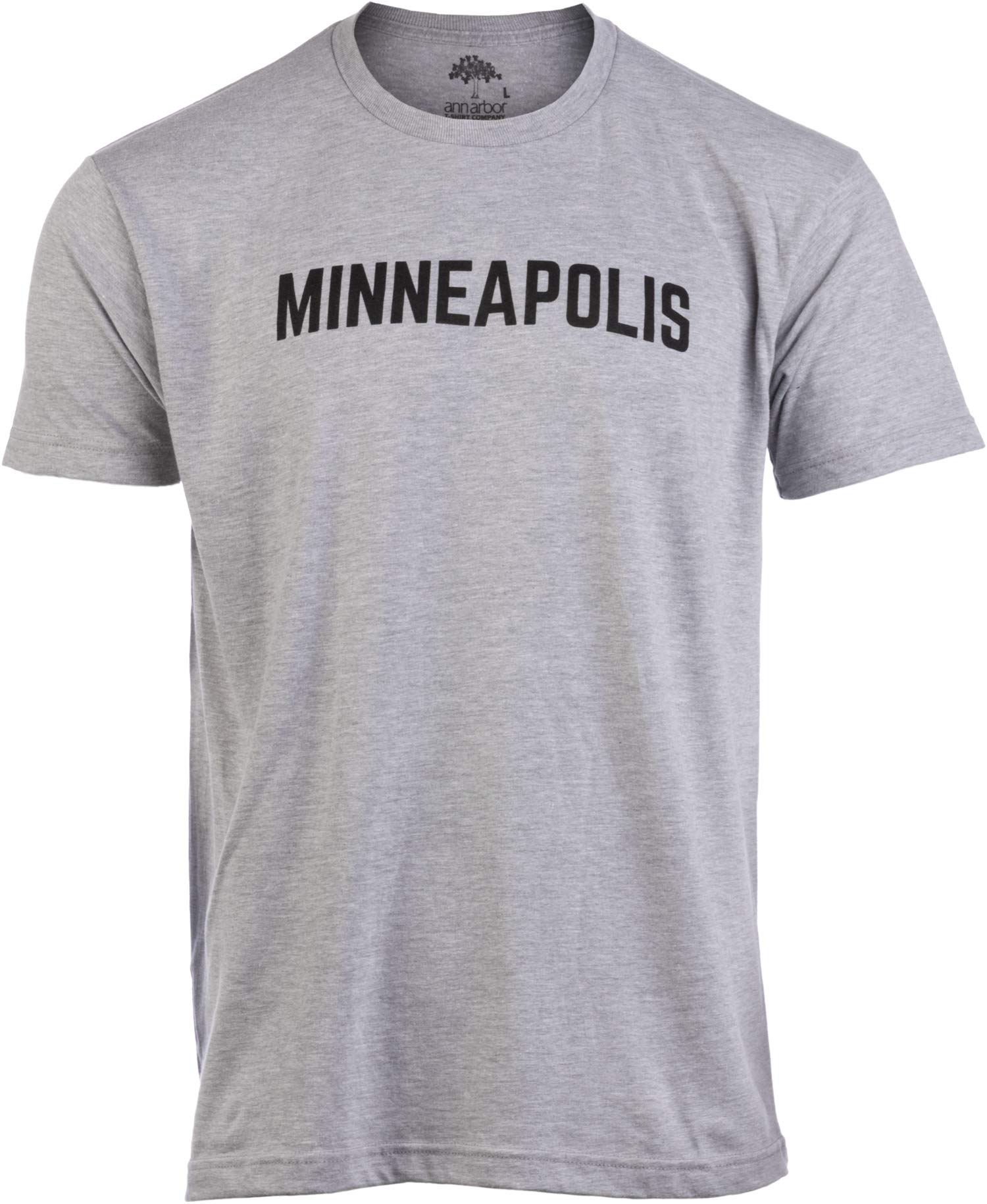 Classic Retro Minneapolis Minnesota T-Shirt - St. Paul City Grey Style Unisex Tee (Grey, Large) | Perfect for Travel Gifts & Casual Streetwear