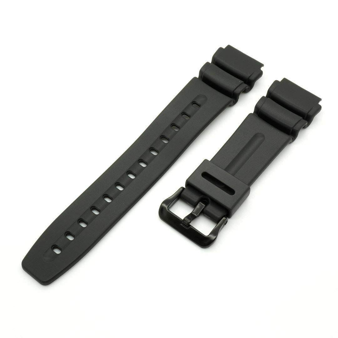 Casio DW280/290 Black Resin Strap 19mm - Durable Watch Band Replacement for Men & Women - Perfect for Sports, Work & Everyday Wear