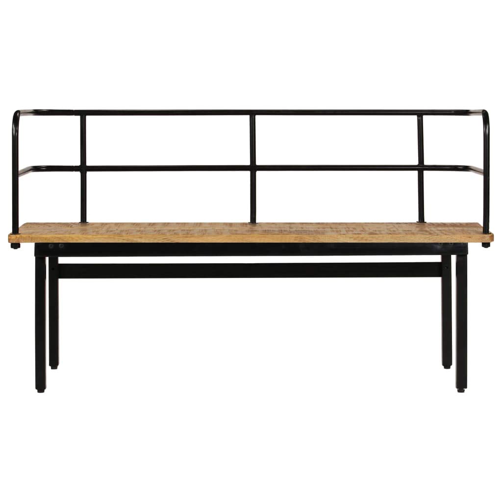 CHARMMA 47.2 Inch Solid Mango Wood Bench - 15.95KG Weight Capacity - Perfect for Entryway, Living Room or Garden Seating