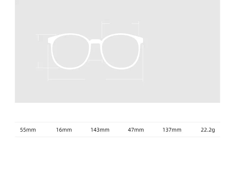 CCspace Unisex Full Rim Square Cat Eye Acetate Eyeglasses 56928 - Retro Fashion Glasses for Men & Women - Perfect for Office, Reading & Daily Wear