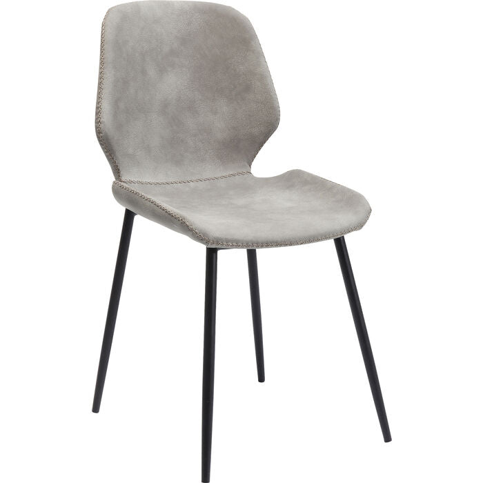 Honey Moon Grey Accent Chair - Modern Upholstered Lounge Chair for Living Room, Bedroom & Office - Comfortable & Stylish Home Decor