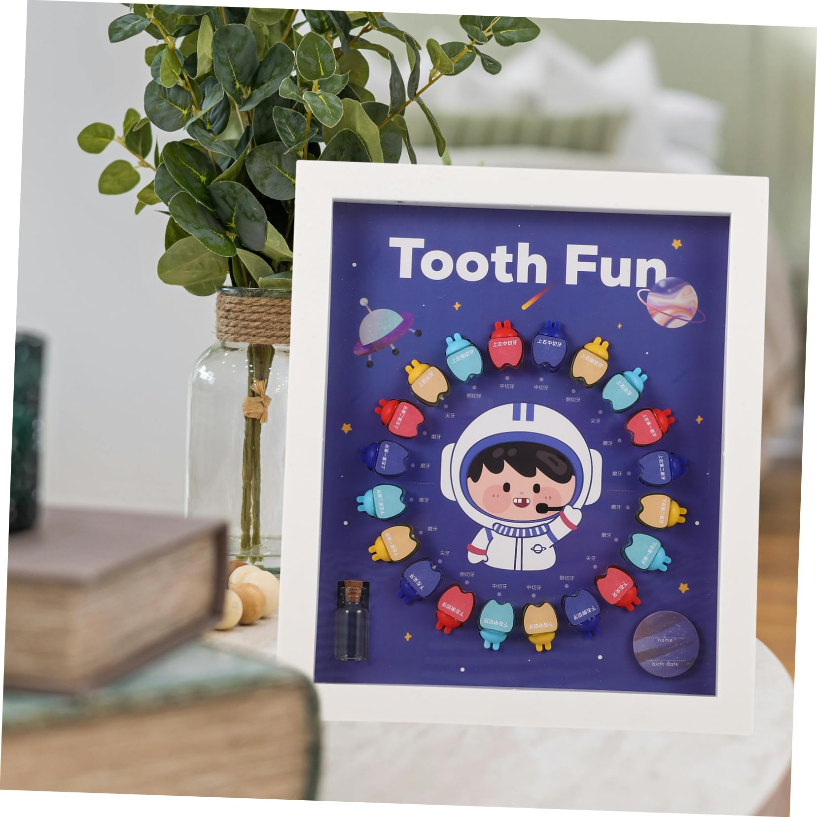Catiebye Kids Tooth Keepsake Box - Durable Plastic Tooth Holder for Baby Teeth Storage | Perfect for First Lost Tooth & Childhood Memories