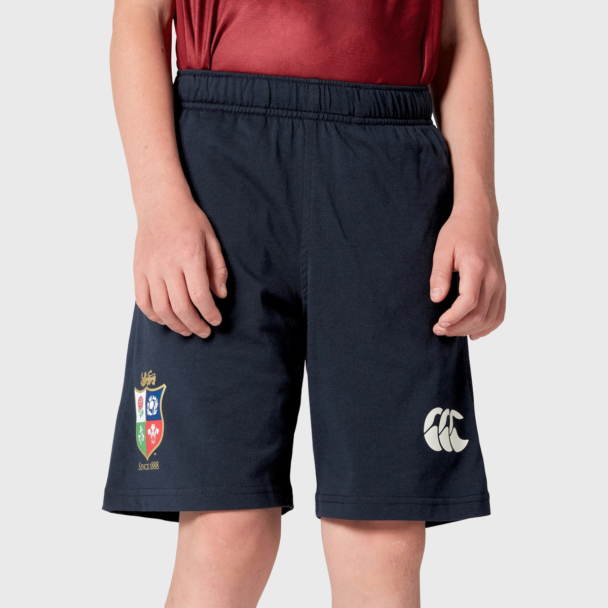 Canterbury British & Irish Lions Kids Training Shorts - Navy Blue Rugby Shorts for Boys & Girls | Perfect for Youth Sports Practice & Gym Workouts