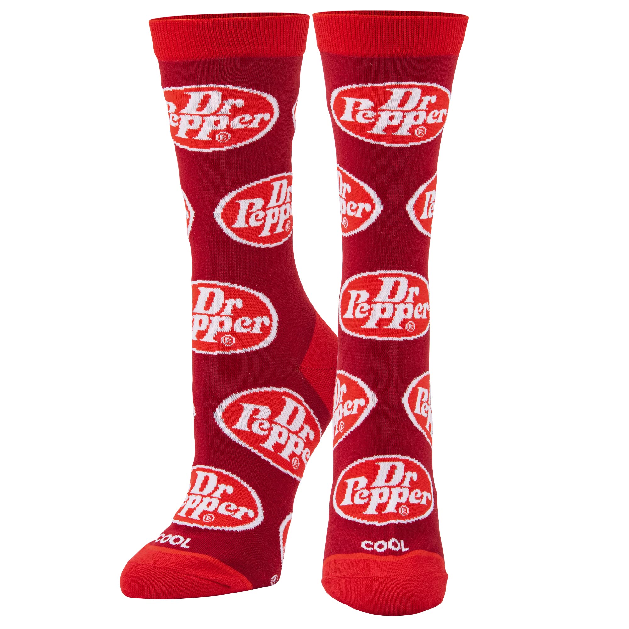 Dr. Pepper Retro Print Novelty Socks for Men & Women - Fun Gift Idea for Soda Lovers - Perfect for Casual Wear, Cosplay & Collectors
