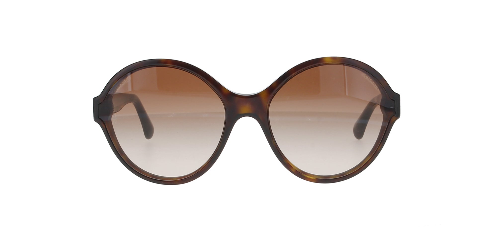 Chanel Havana Round Sunglasses for Women - Classic Dark Tortoise Shell Frame - Perfect for Beach, Driving & Fashion Outfits