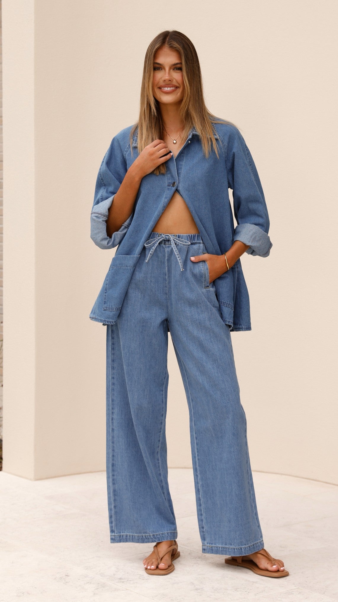 Laura Women's Mid Wash Denim Jacket - Stylish Casual Outerwear for Everyday Wear, Date Nights & Weekend Outings