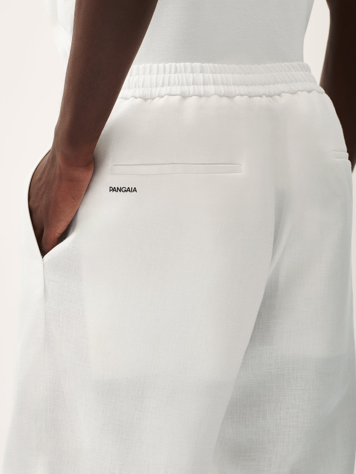Men's Aloe Linen Pants - Breathable Comfortable Summer Trousers in Off White | Perfect for Casual Wear, Beach Outings & Relaxing at Home