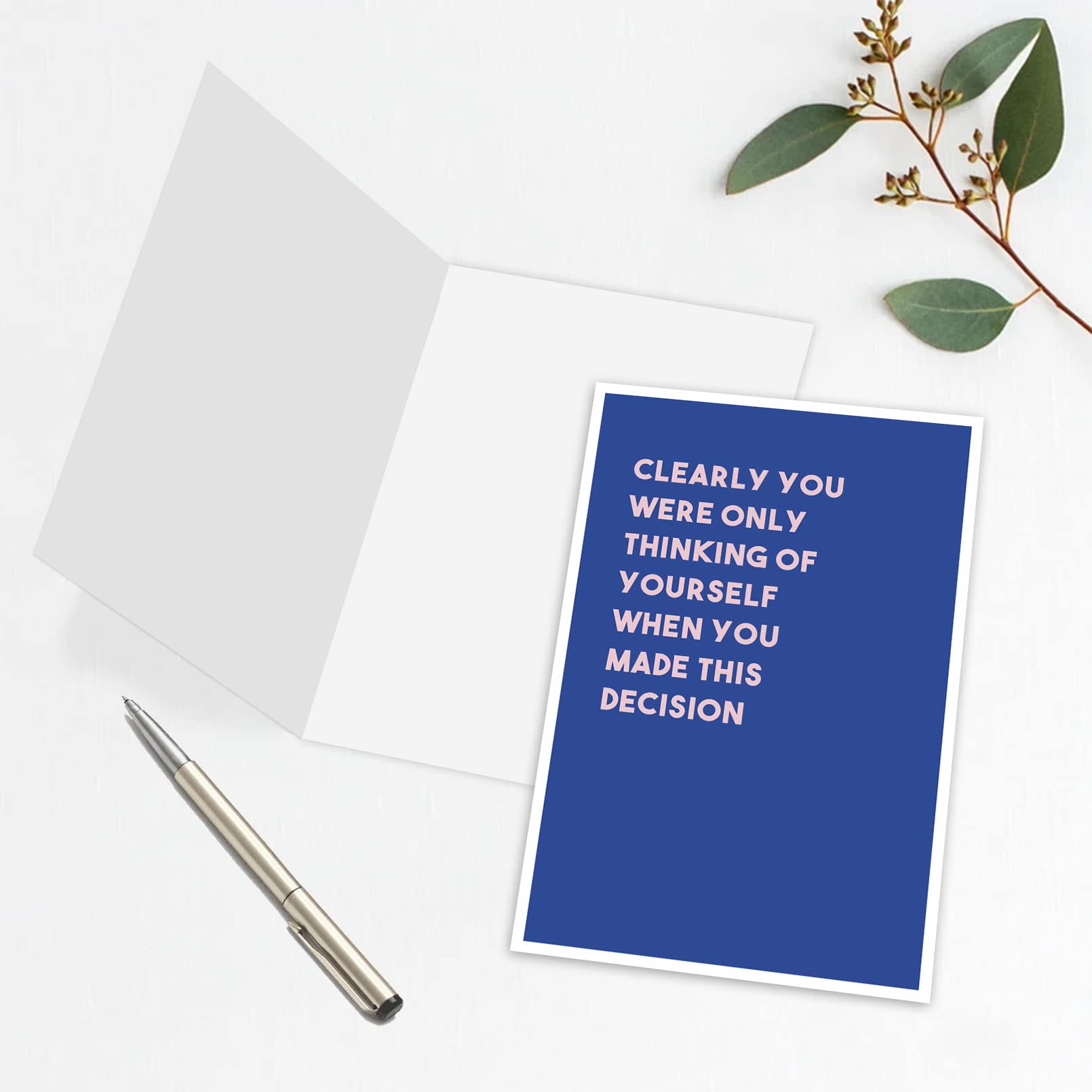 Funny New Job Greeting Card - Sarcastic Coworker Going Away Card - Humorous Office Farewell Card for Colleagues - Perfect for Retirement, Resignation & Career Changes - Workplace Humor Gift Idea