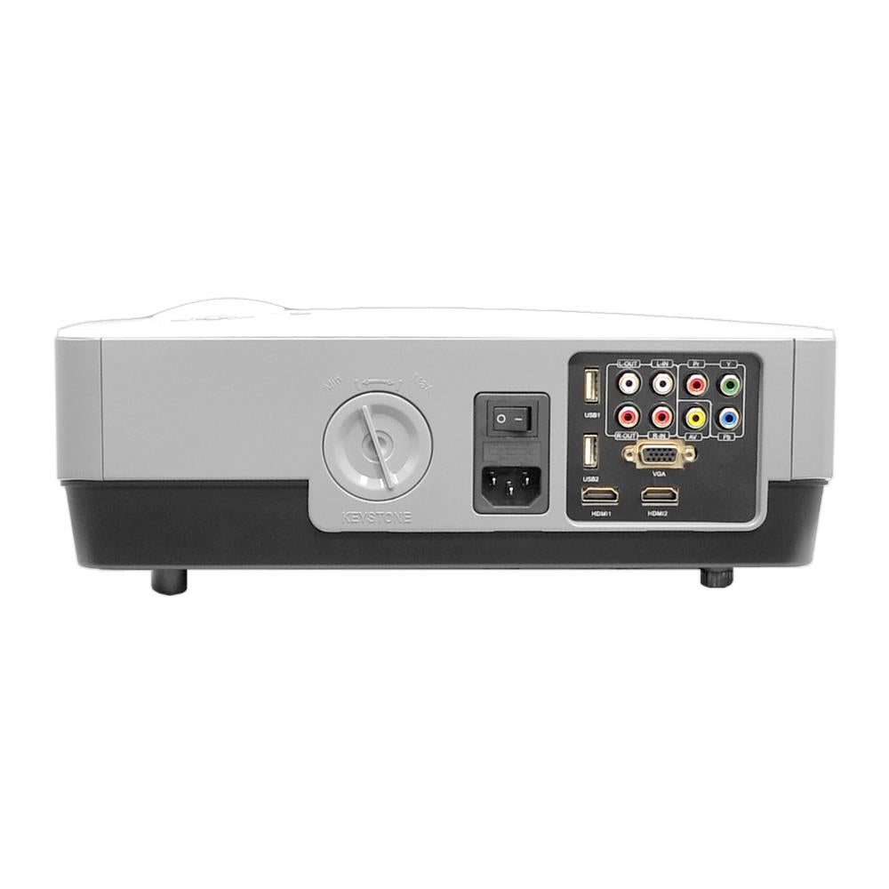 Best HD Home Theater Projector for Movies & Gaming - 4K Multimedia Video Projector for Indoor & Outdoor Use