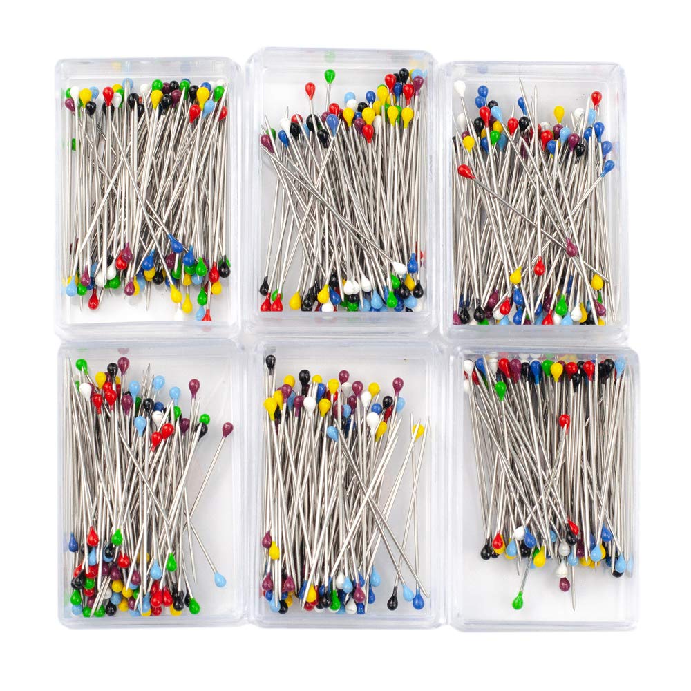 Mixed Color Ball Head Pins 3cm (1.20in) - 24 Pack Decorative Sewing Pins for Dressmaking, Corsage, Quilting & Fabric Crafts - Perfect for DIY Projects, Fashion Design and Home Decor