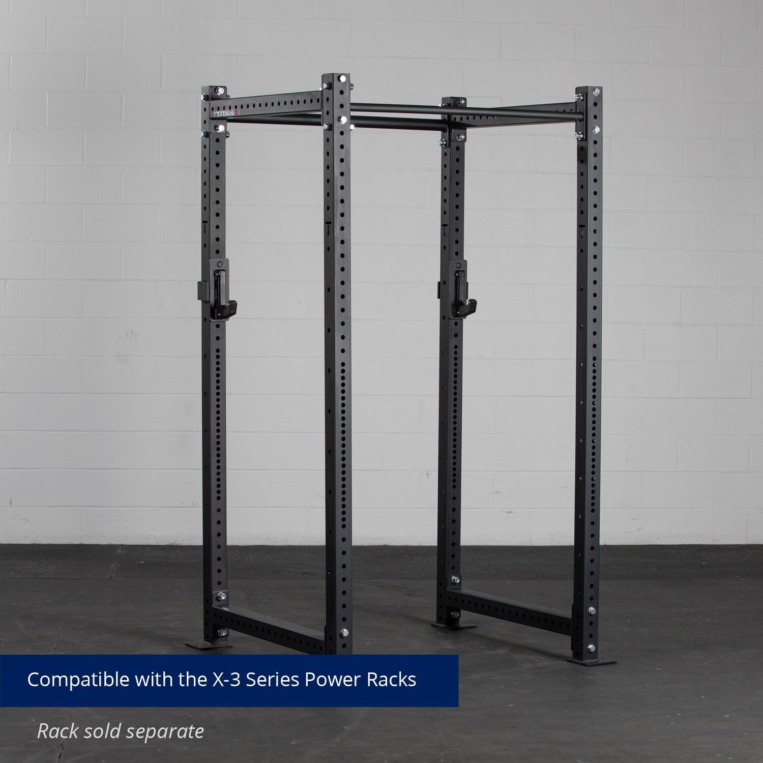 Titan Fitness X-3 Series Sandwich J-Hooks - Heavy Duty UHMW Plastic Rack Mount Accessories for Power Rack (1,100 LB Capacity) - Perfect for Weightlifting, CrossFit & Home Gym Workouts