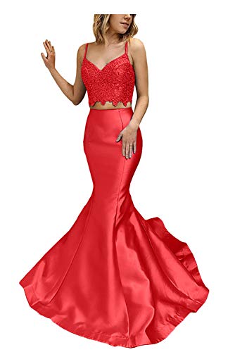 MllesReve Women's 2 Piece Mermaid Prom Dress Long Elegant Formal Gown for Homecoming, Wedding, and Evening Party - Perfect for Prom Night, Quinceañera, and Special Occasions