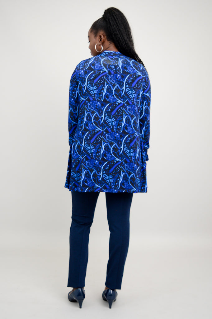 Chopra Jacket - Ancient Dot Bamboo Fabric - Lightweight & Comfortable for Yoga, Meditation & Outdoor Activities - Final Sale