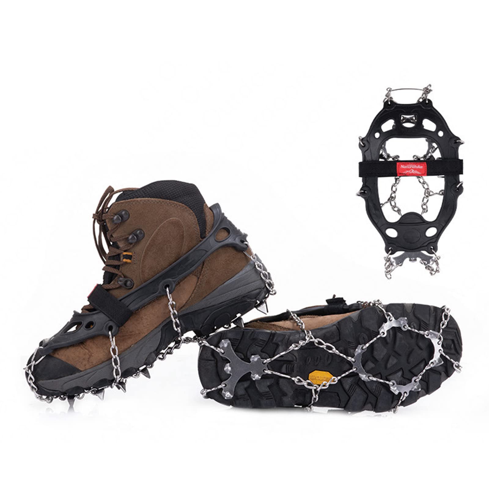 Anti-Slip Ice Climbing Crampons - Steel Spikes for Hiking Boots & Shoes | Winter Traction for Snow, Ice & Outdoor Adventures | Perfect for Mountaineering, Trail Hiking & Icy Conditions