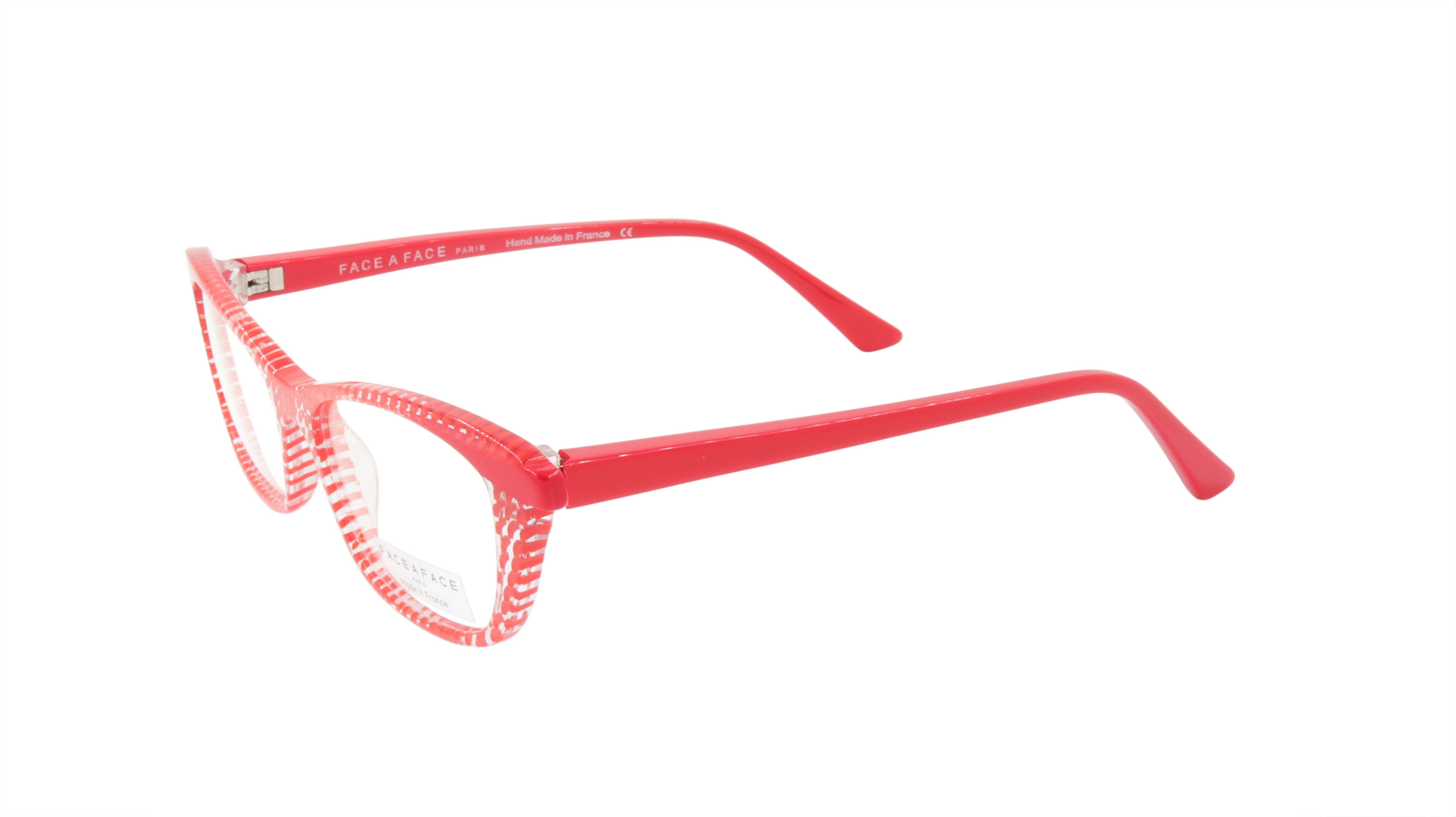 Face A Face Eyewear - Red Stripe & Crystal Clear Glasses for Women & Men | Fashion Sunglasses for Everyday Wear, Outdoor Activities & Special Occasions