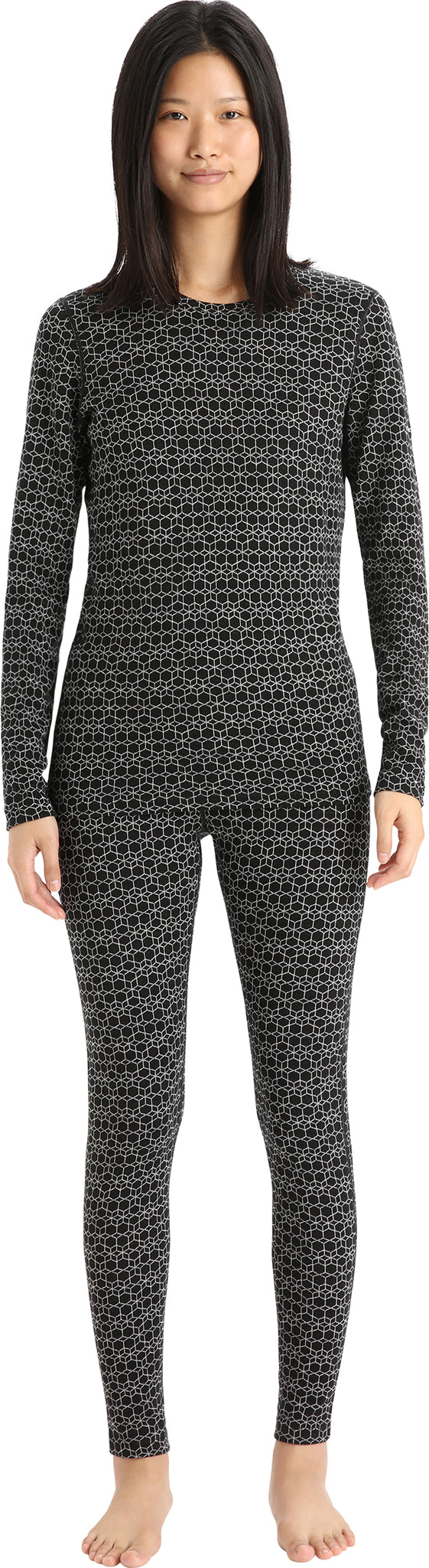 250 Vertex Long Sleeve Crew Neck Base Layer Top for Women - Thermal Underwear for Hiking, Skiing & Cold Weather Activities