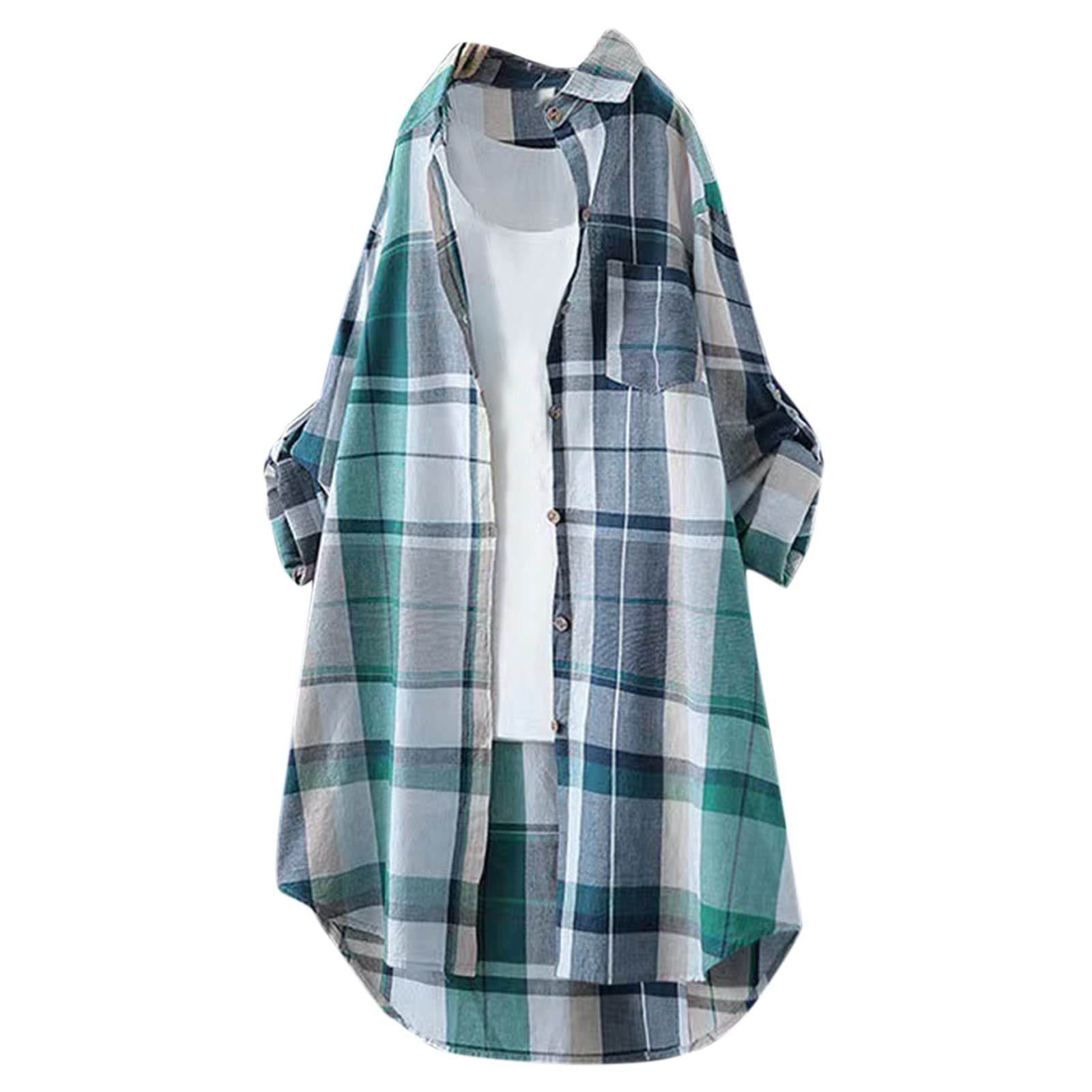 Women's Lightweight Waterproof Raincoat - Long Hooded Windbreaker Trench Coat with Pockets for Outdoor Activities | Plus Size Rain Jacket for Hiking, Commuting & Travel